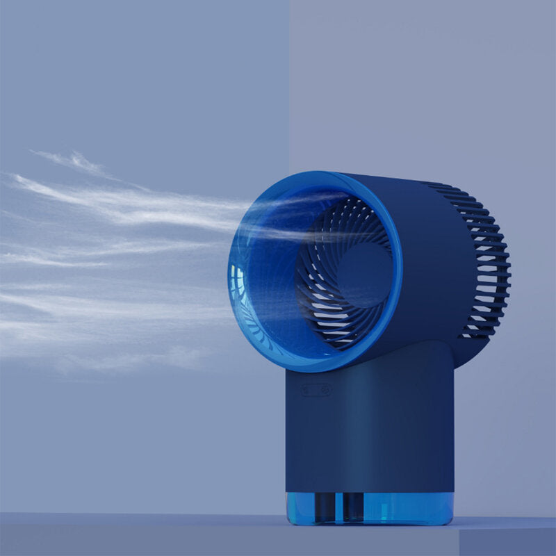 Multi-functional USB Fan Rechargeable Summer Cooling Spray Humidifier Purifier Desktop Air Conditioner for Camping Image 2