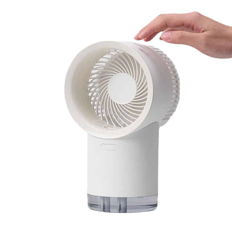 Multi-functional USB Fan Rechargeable Summer Cooling Spray Humidifier Purifier Desktop Air Conditioner for Camping Image 4