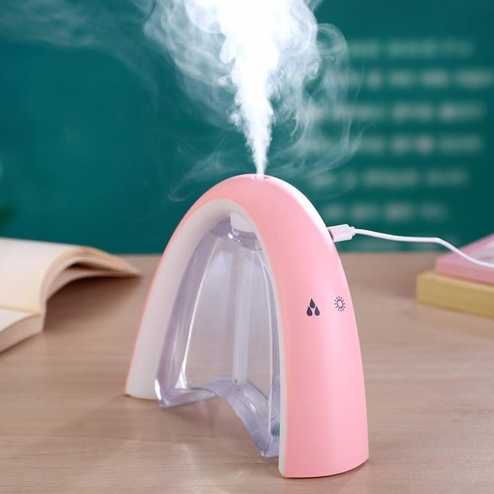 Mini USB Humidifier With Message Board LED Light Ultrasonic DC5V 400ml Air Atomizer Image 4