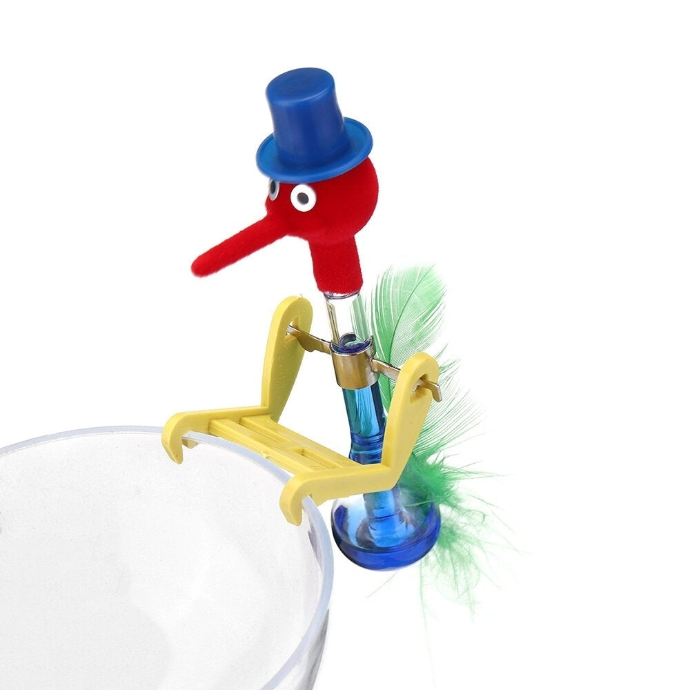 Novelty Dippy Drinking Bird With Plastic Glass Image 5