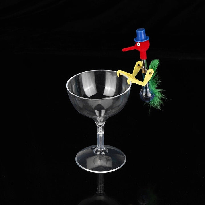 Novelty Dippy Drinking Bird With Plastic Glass Image 8