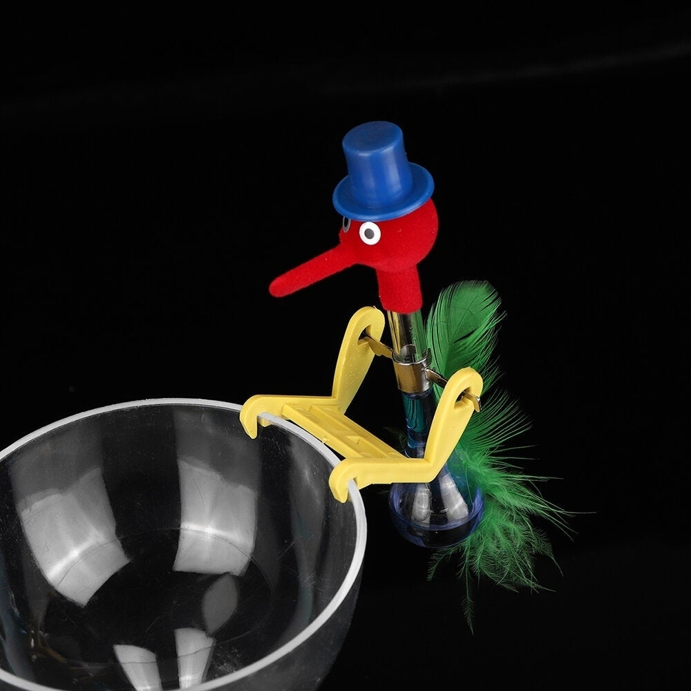 Novelty Dippy Drinking Bird With Plastic Glass Image 10