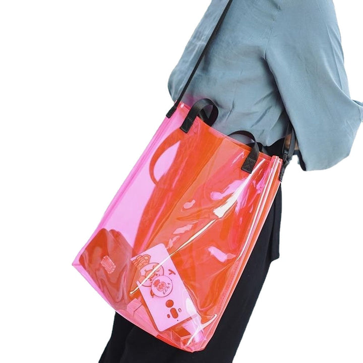 Transparent Bag for Women Clear Shoulder Bag Female Handbags Women Versatile Messenger Bag Shoulder Fashion Bag Image 3