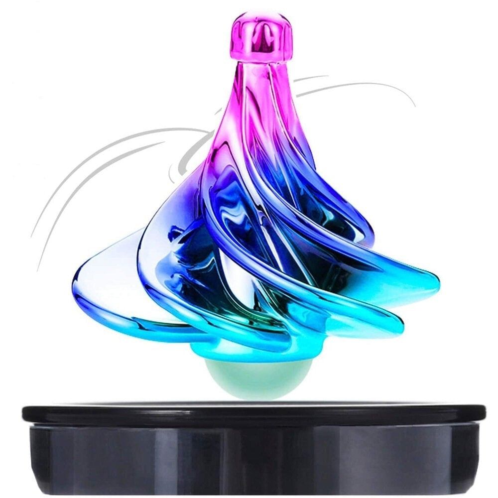 Pneumatic Gyro Colorful Wind Blowing Spinning Top Decompression Toy for Kids Party Gift Image 1