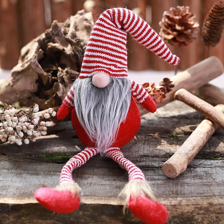 Non-Woven Hat With Long Legs Handmade Gnome Santa Christmas Figurines Ornament Decorations Toys Image 6