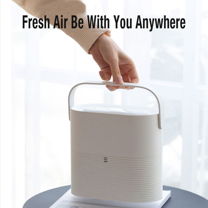 Portable Air Purifier 8000mAh Battery Life 4 Gear Automatic Detection Remove Dust Smoke Pollen PM2.5 Screen Display Image 5