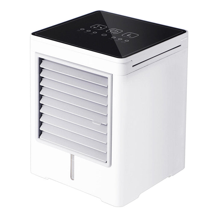 Portable Humidifier Air Conditioner 3 Wind Speeds Touch Timing Control USB Air Cooler Table Mini Fan for Office Home Car Image 1