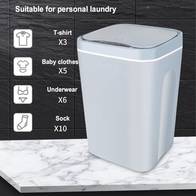 Portable Mini Clothes Washing Machine Turbo Smart Sensor Underwear Washer for Travel Home Camping Apartments Dorms RV Image 3