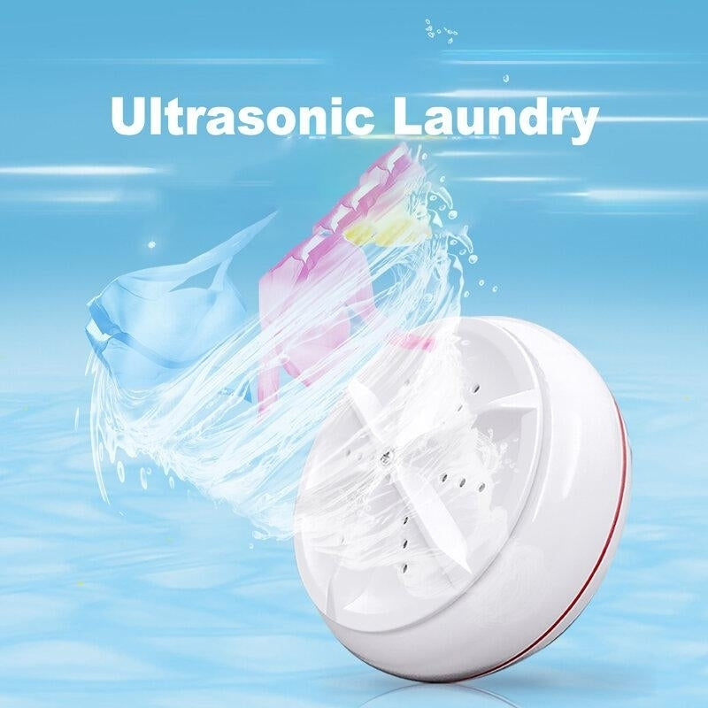 Portable Mini Clothes Washing Machine Turbo Smart Sensor Underwear Washer for Travel Home Camping Apartments Dorms RV Image 5