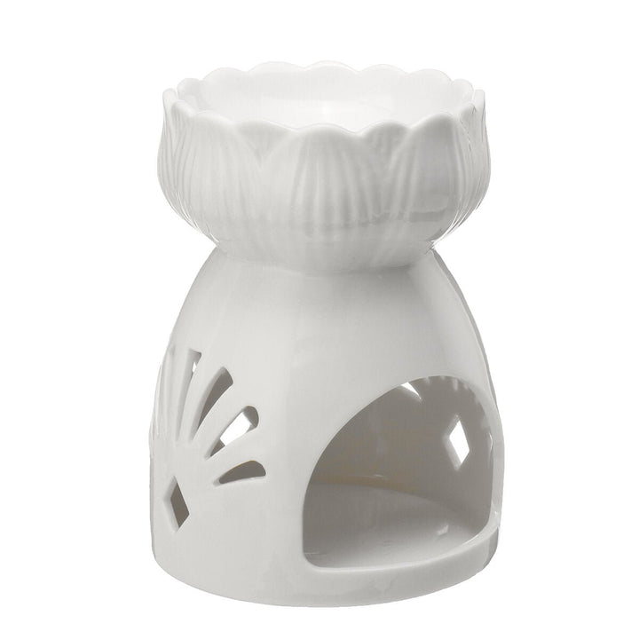 Oil Burner Ceramic Wax Melt Warmer Fragrance Tealight Candle Holder Cut-Out Image 3