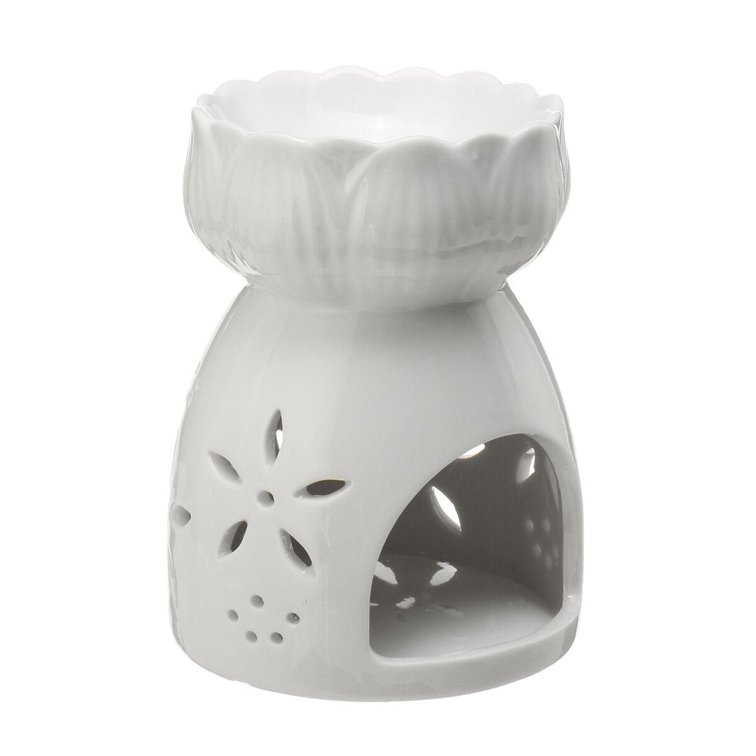 Oil Burner Ceramic Wax Melt Warmer Fragrance Tealight Candle Holder Cut-Out Image 4