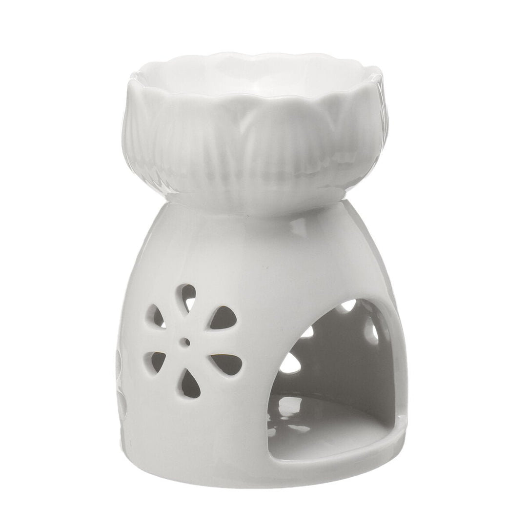 Oil Burner Ceramic Wax Melt Warmer Fragrance Tealight Candle Holder Cut-Out Image 5