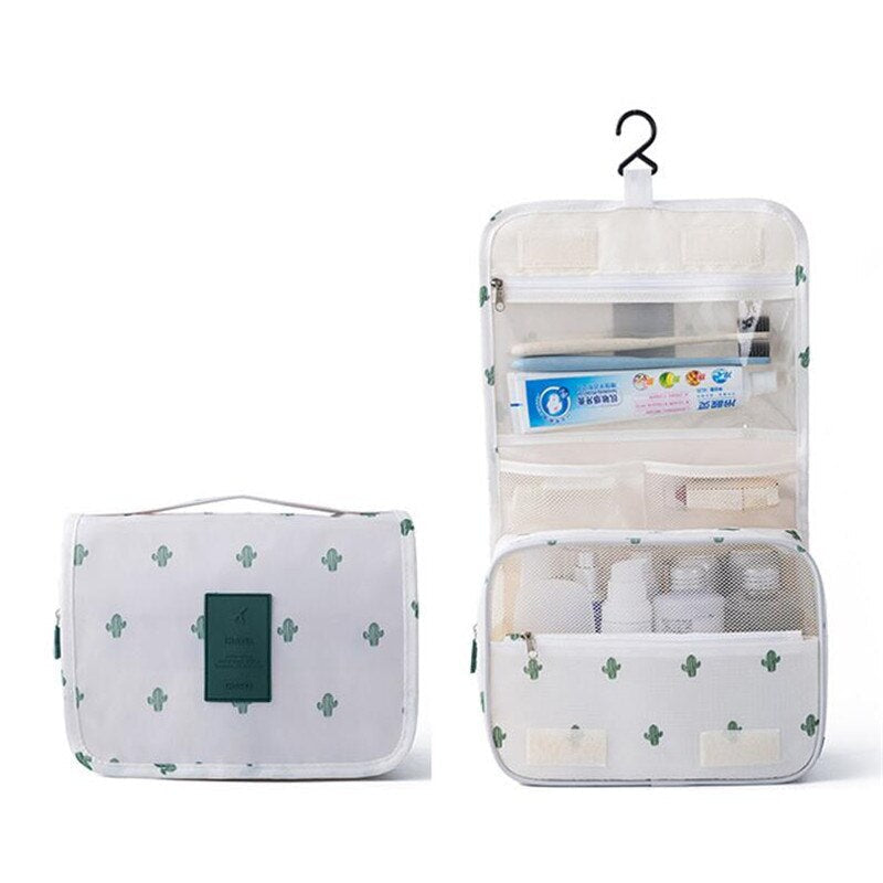 Nylon Travel Set Makeup Bag High Capacity Cosmetic Bags For Women Bathroom Toiletry Make Up Organizer Pouch Hanging Image 5