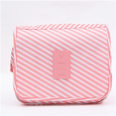 Nylon Travel Set Makeup Bag High Capacity Cosmetic Bags For Women Bathroom Toiletry Make Up Organizer Pouch Hanging Image 7