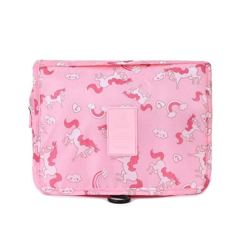 Nylon Travel Set Makeup Bag High Capacity Cosmetic Bags For Women Bathroom Toiletry Make Up Organizer Pouch Hanging Image 9