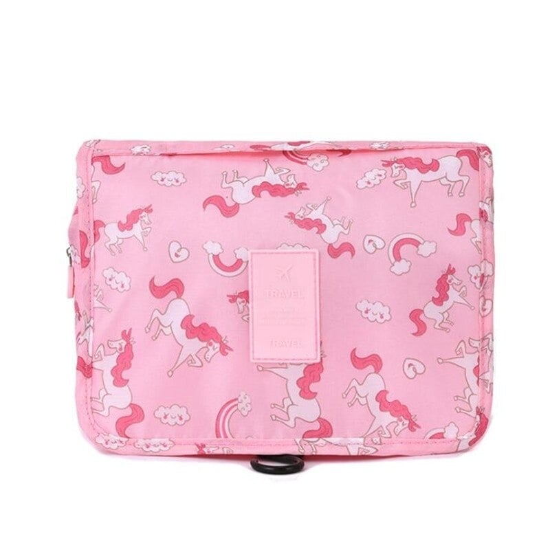 Nylon Travel Set Makeup Bag High Capacity Cosmetic Bags For Women Bathroom Toiletry Make Up Organizer Pouch Hanging Image 1