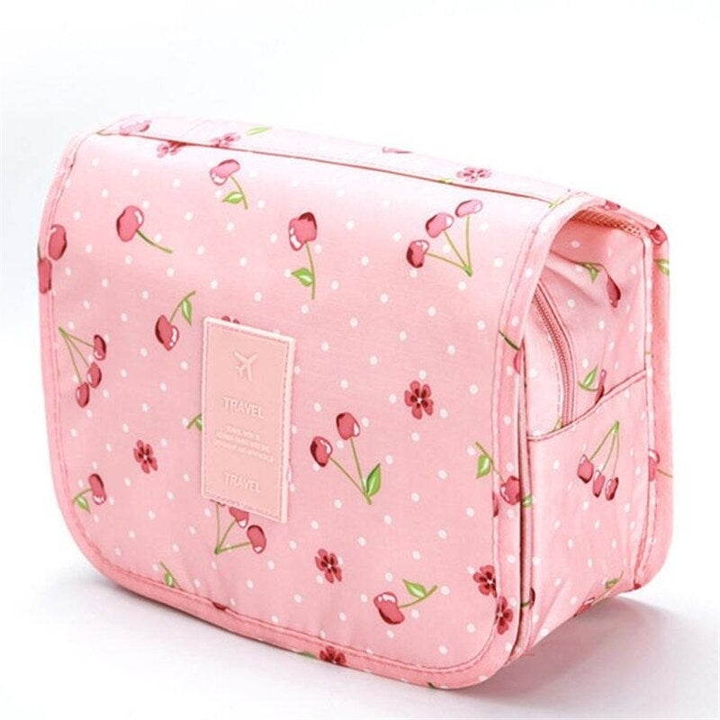 Nylon Travel Set Makeup Bag High Capacity Cosmetic Bags For Women Bathroom Toiletry Make Up Organizer Pouch Hanging Image 11