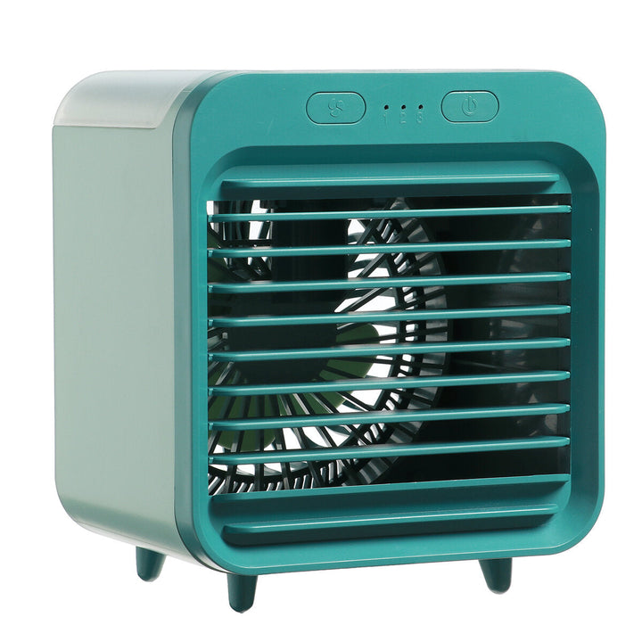 Portable Mini Personal Air Conditioner Desktop Fan Space Cooler USB Rechargeable 3 Gears Cooling Image 2