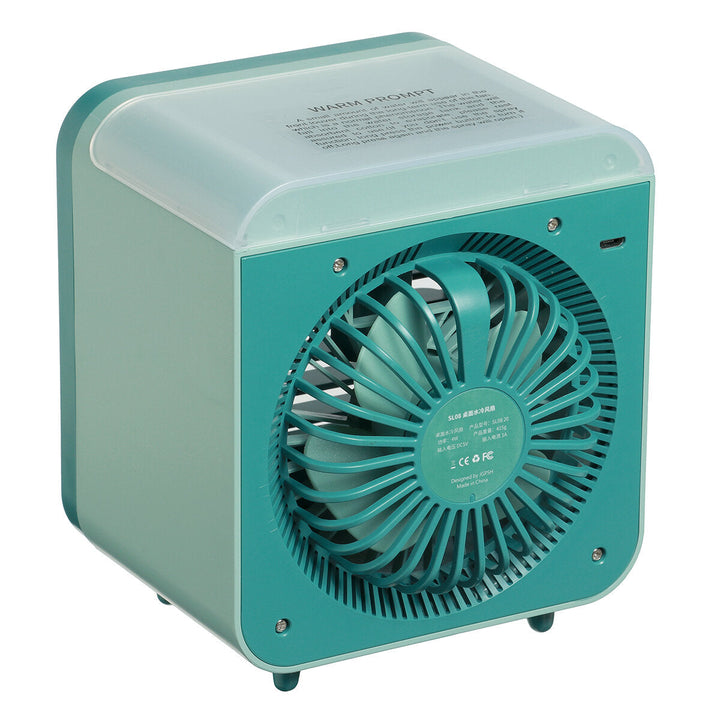 Portable Mini Personal Air Conditioner Desktop Fan Space Cooler USB Rechargeable 3 Gears Cooling Image 3