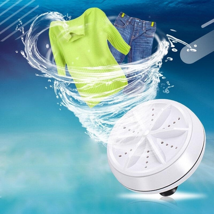 Portable Mini Turbine Clothes Washing Machine Compact Ultrasonic Washer Image 2