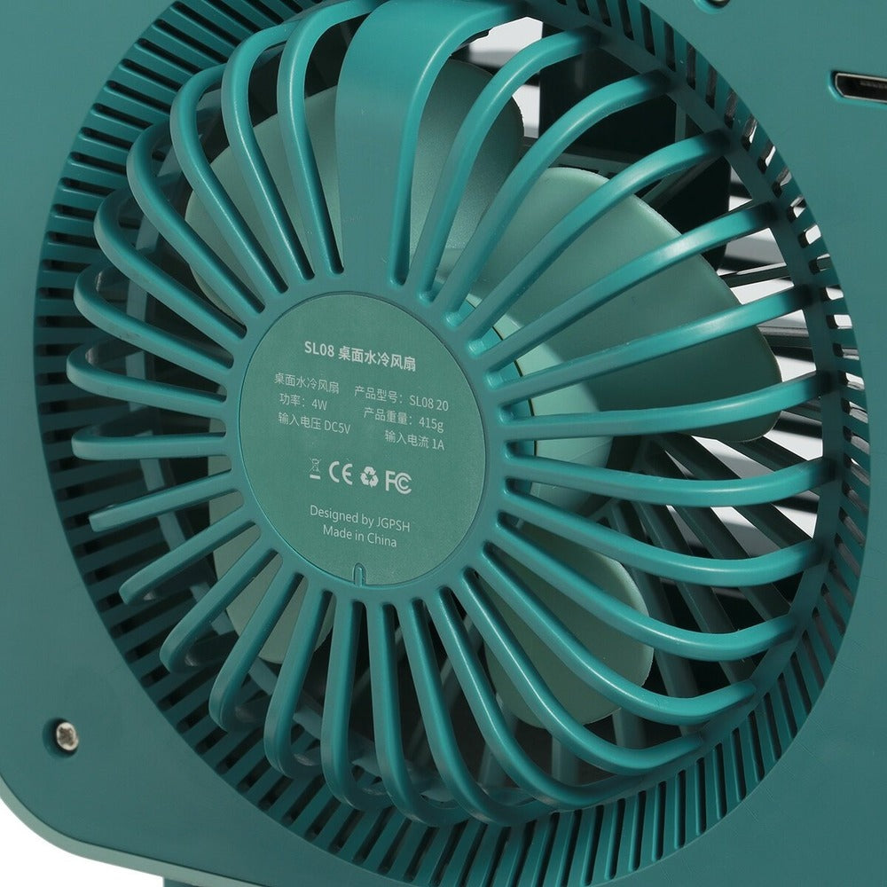 Portable Mini Personal Air Conditioner Desktop Fan Space Cooler USB Rechargeable 3 Gears Cooling Image 8