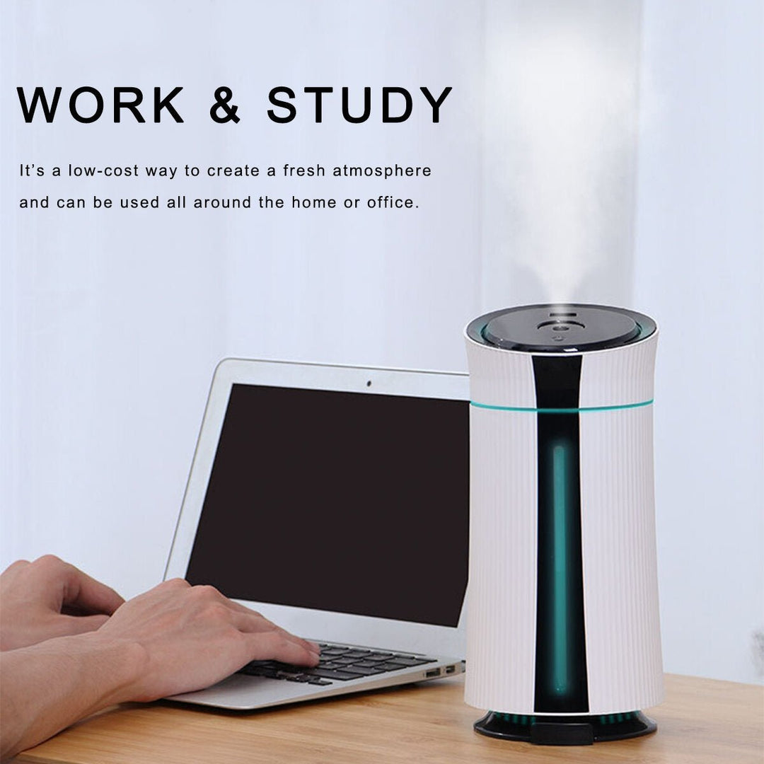 Portable USB Humidifier 2 Gear Spray Mode Air Diffuser Purifier Cool Mist Colorful LED Night Light Low Noise for Home Image 8