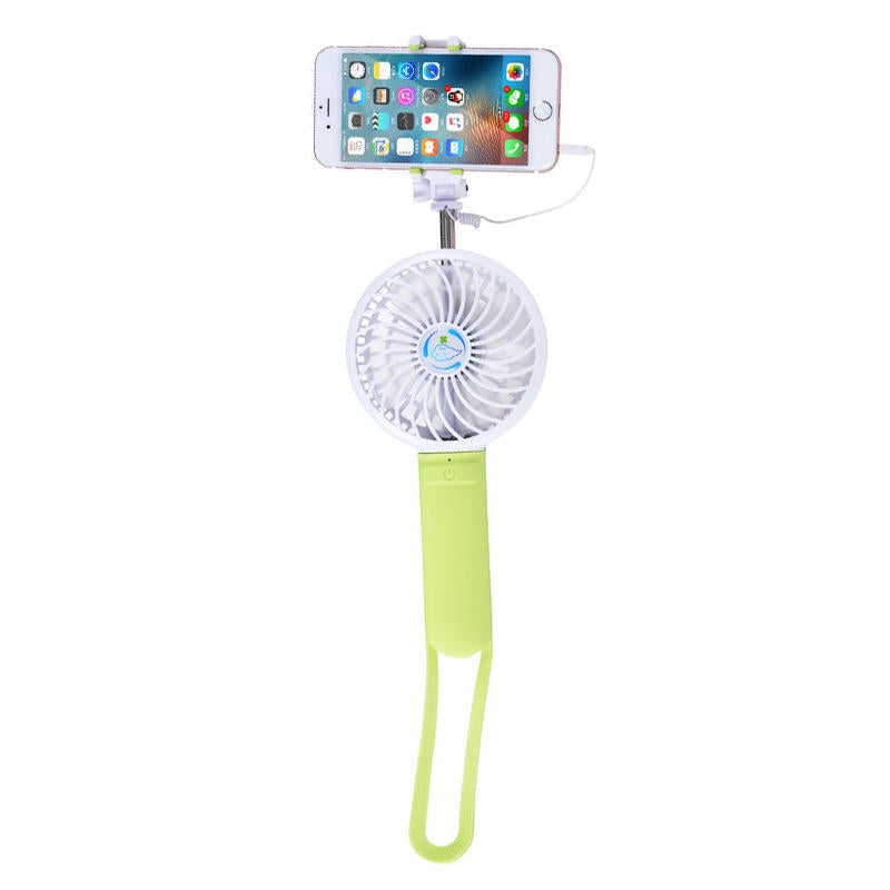 Portable Desktop Handheld Doughnut Design Base LED Night Fan Image 4