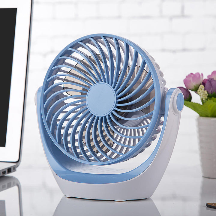 Portable Desktop Mini 180 Degree Rotation 2 Grade Adjustment Fan Summer Applicance for Ho Image 2