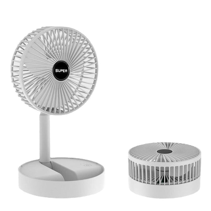 Portable Folding Telescopic Fan USB Floor Standing Fan 3 Gear Wind Speed Desktop Air Cooler Low Noise for Home Bedroom Image 2