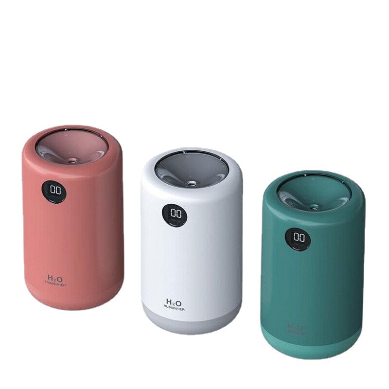 Portable Mini Desktop Air Humidifier Digital Display 50ml,h 2 Gear USB Charging 2000mAh Long Battery Life for Home Image 1