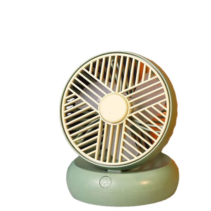 Portable Mini Desktop Fan Adjustable Angle USB Air Cooler 2 Gears Wind Speed for Outdoor Home Office Image 1