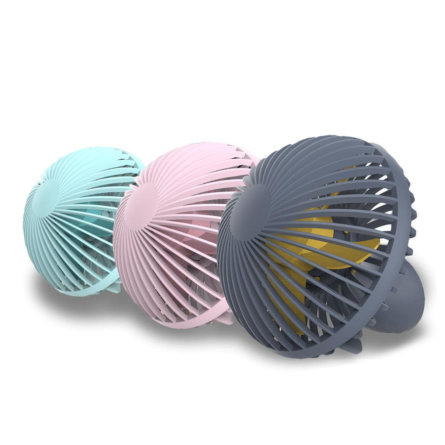 Portable Mini Electronic Desktop Mushroom Shape Summer Cooling Fan 2 Grade Adjustment USB Charging F Image 1