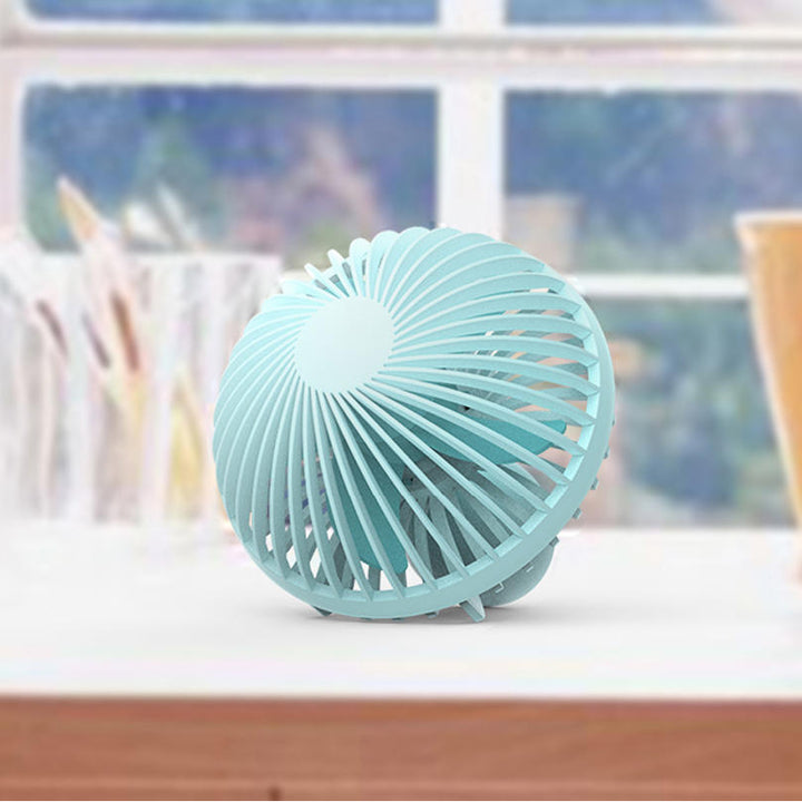 Portable Mini Electronic Desktop Mushroom Shape Summer Cooling Fan 2 Grade Adjustment USB Charging F Image 2