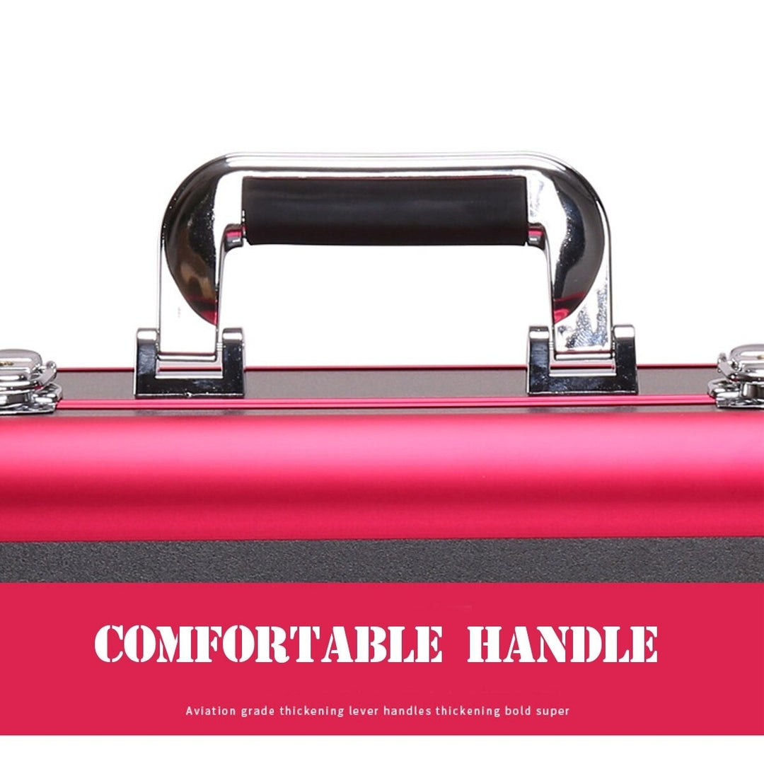 Portable Professional Cosmetic Bag Suitcases For Cosmetics Large Capacity Women Travel Makeup Bags Box Manicure Image 3