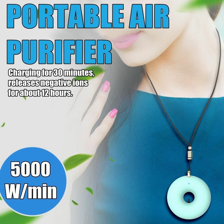 Portable Small Anion Air Purifier with Neck to Remove Formaldehyde and Settle PM2.5 Dust Pollen Image 5