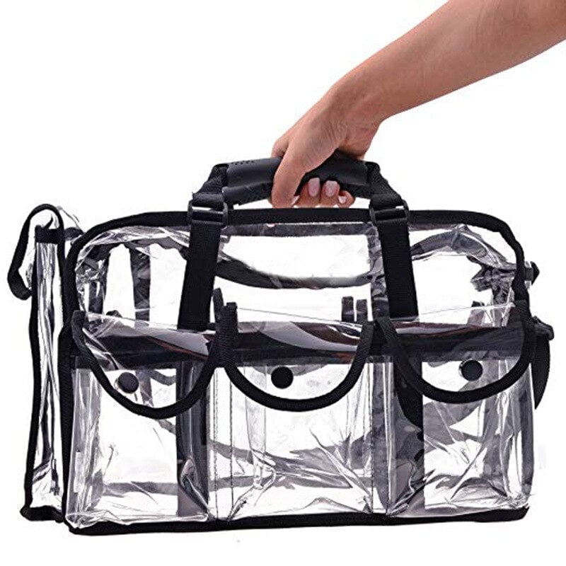 PVC Ladies Handbag Large Capacity Transparent Messenger Bag Beach Waterproof Special Bag Outdoor Shoulder Bag Travel Image 1