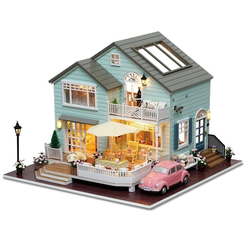 Queens Town DIY Miniature Model With Light Music Collection Gift Image 1