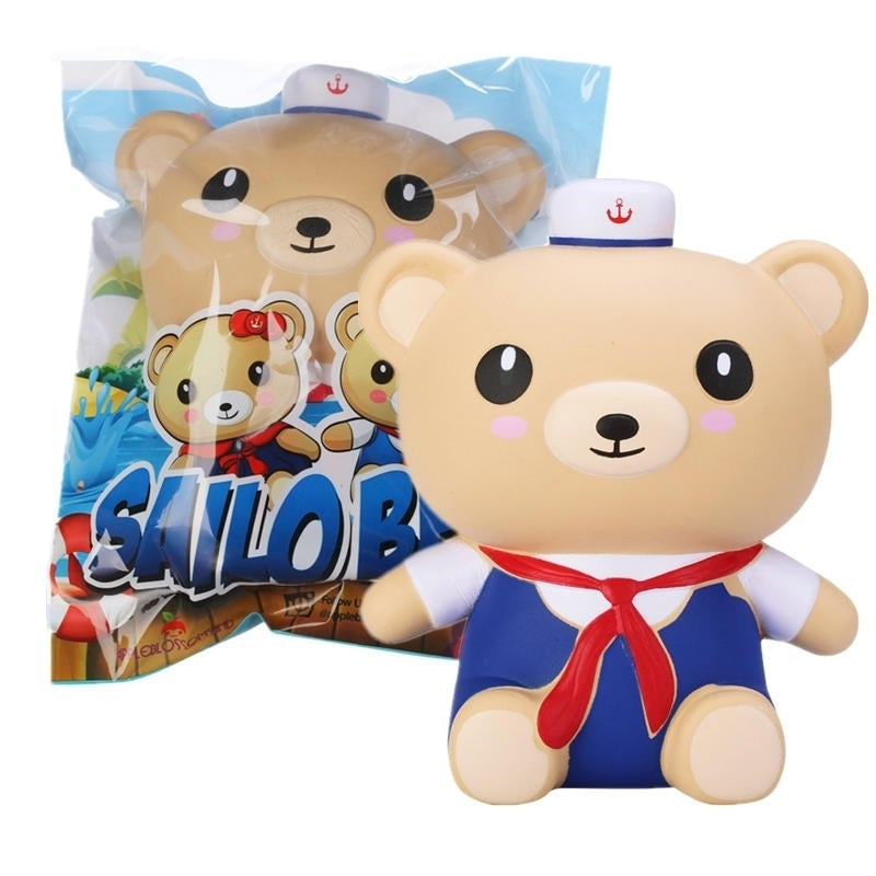 Sailor Bear Squishy 17CM Navy Boy Blue Suit Scented Gift Collection With Packaging,DTTT Image 1