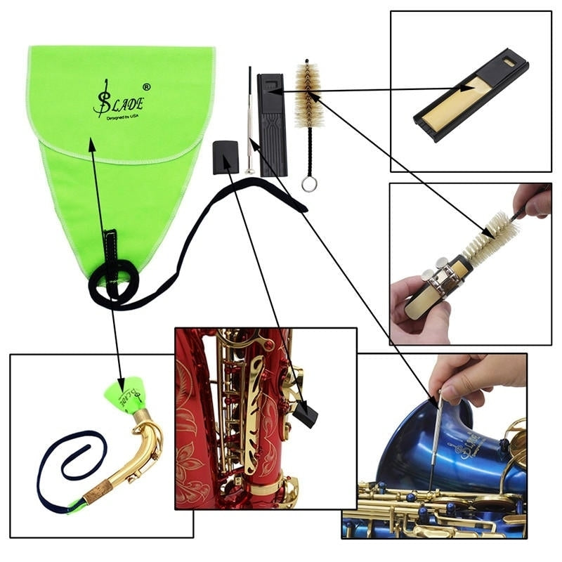 Saxophone Cleaning Five-piece Suit Kit Tool Accessories Image 2