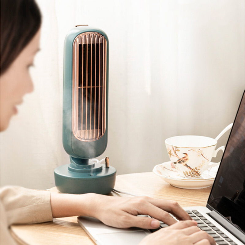 Three Wind Speeds Multifunctional Fan Humidifier 2-in-1 USB Mini Spray Fan Portable All-in-one Humidifying Fan Image 6