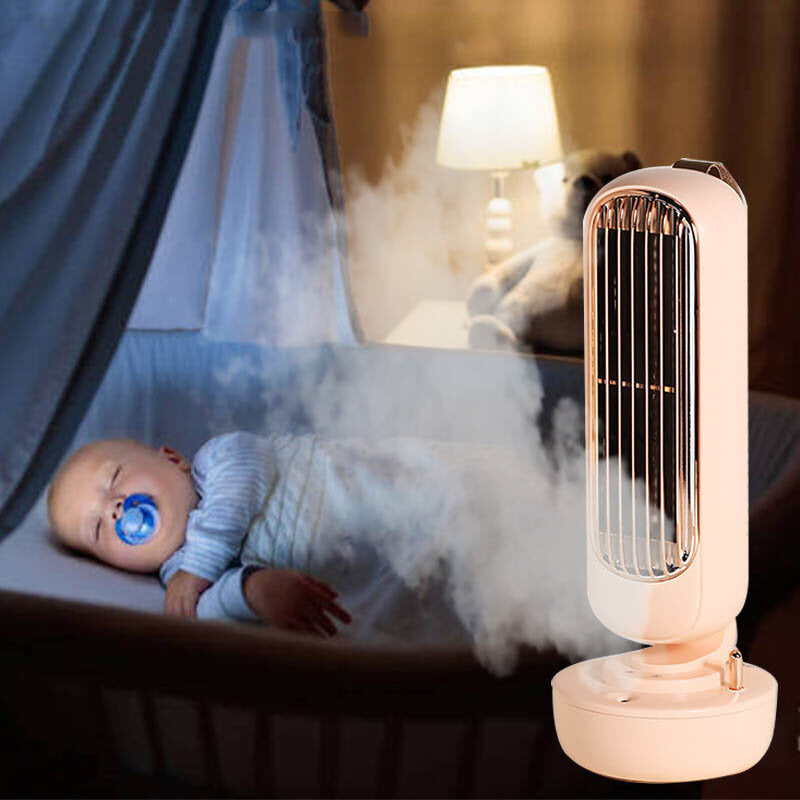 Three Wind Speeds Multifunctional Fan Humidifier 2-in-1 USB Mini Spray Fan Portable All-in-one Humidifying Fan Image 8