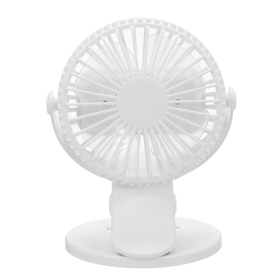 Travel Mini USB Clip-on Fan 360 Desktop Rotation Portable Desk Fan Personal Quiet Electric Fan for Home Office Camping Image 3