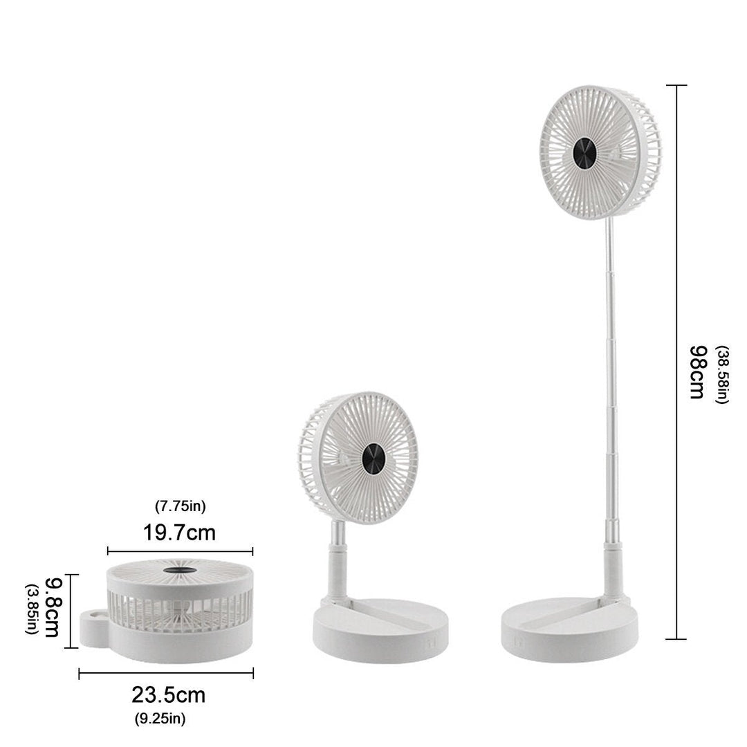 USB 4 Gear Eletric Fordable Fan 180 Rotation Humidifying Hydration Water Spray Fan Desk Lamp Floor Fan Image 4