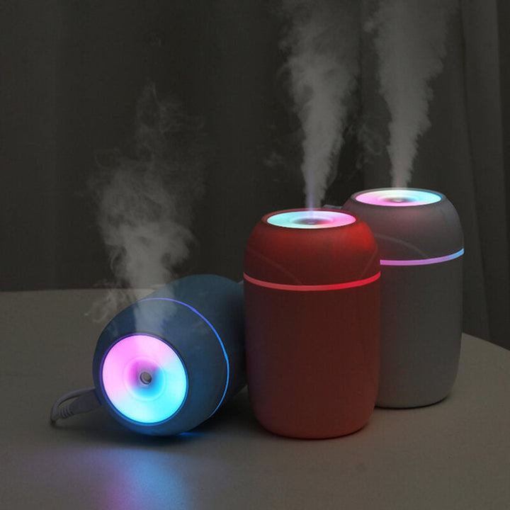 USB Air Humidifier with Colorful Lights 2W 260ml Capacity 35-40ml,h Low Noise for Home Office Image 2