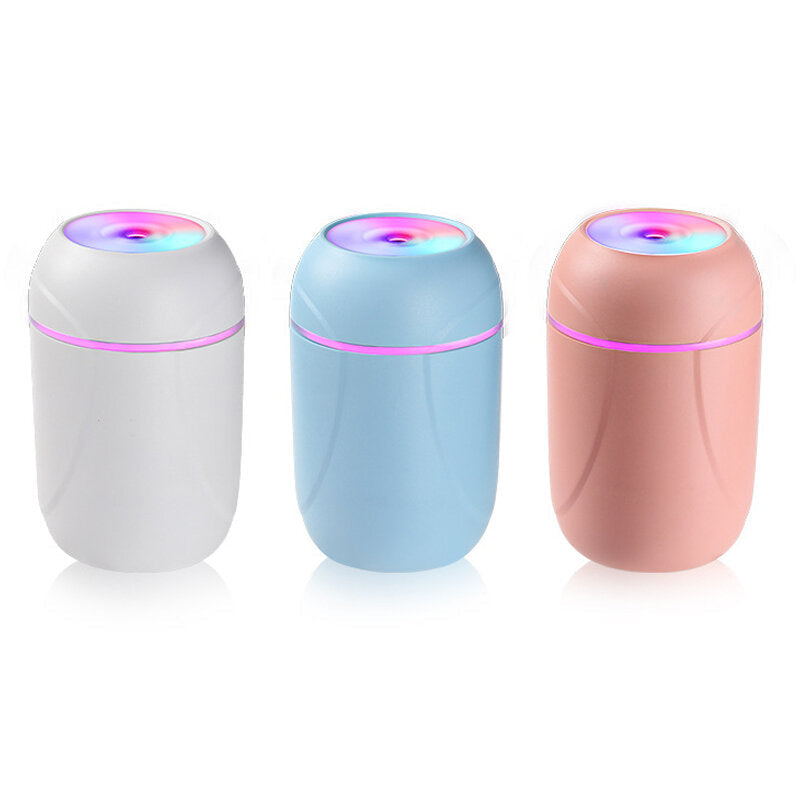 USB Air Humidifier with Colorful Lights 2W 260ml Capacity 35-40ml,h Low Noise for Home Office Image 6