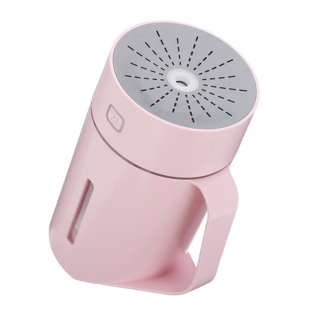 USB Battery Portable Mini 7 Color LED Air Humidifier Diffuser 2 Gear Wired Wireless Night Light Humidifier Image 1