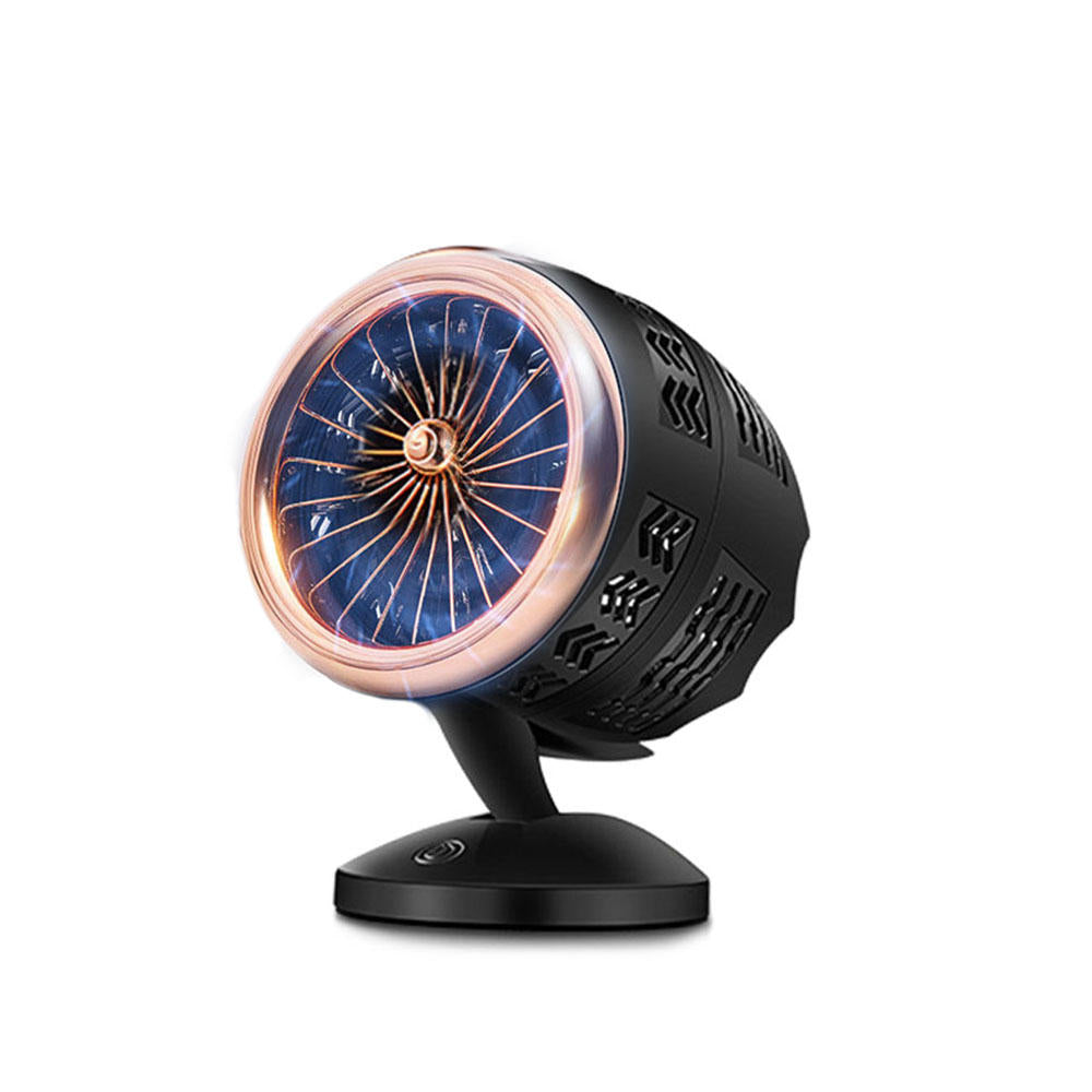 USB Creative Hawkeye Turbo Fan Mini Fan Double-blade Fan Air Cooler Two Speed Control Cooling Fan Image 1