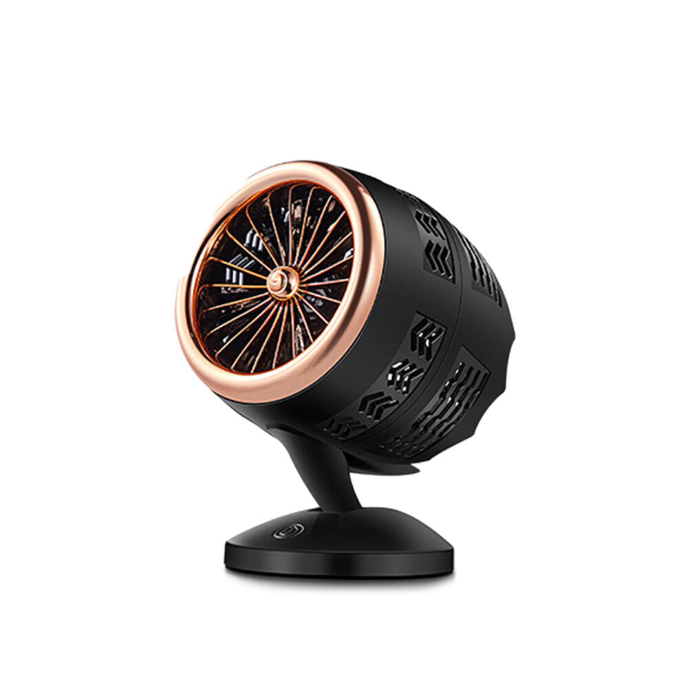 USB Creative Hawkeye Turbo Fan Mini Fan Double-blade Fan Air Cooler Two Speed Control Cooling Fan Image 2