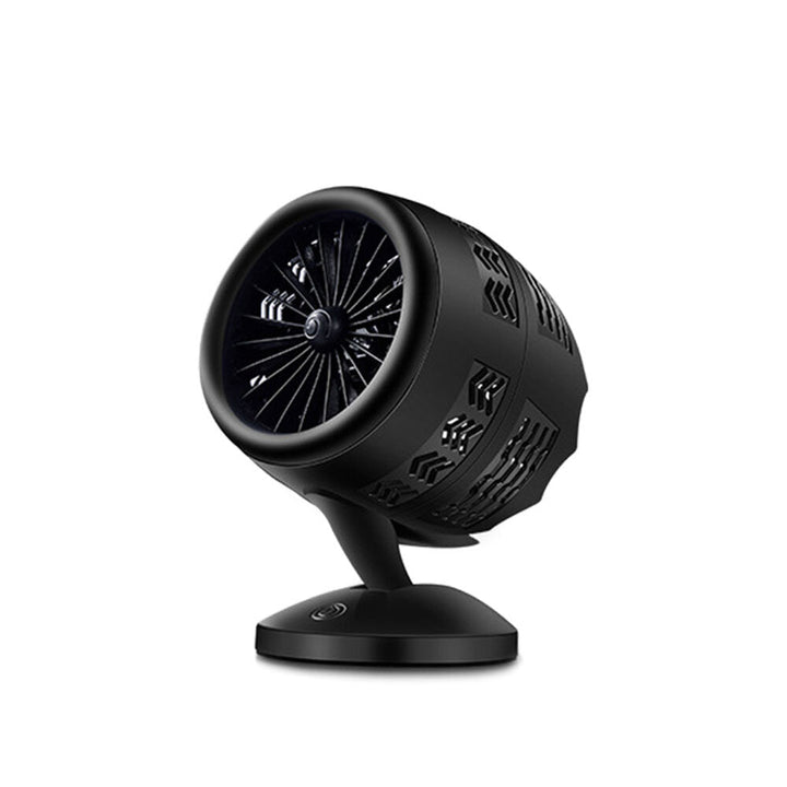 USB Creative Hawkeye Turbo Fan Mini Fan Double-blade Fan Air Cooler Two Speed Control Cooling Fan Image 4