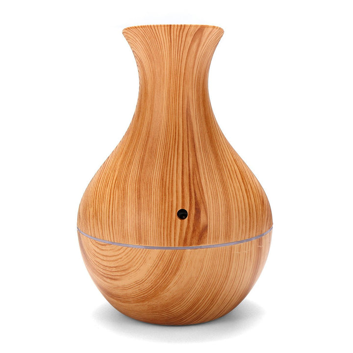 USB Electric Wood Grain Ultrasonic Cool Mist Humidifier Aroma Essential Oil Diffuser LED lights Image 6